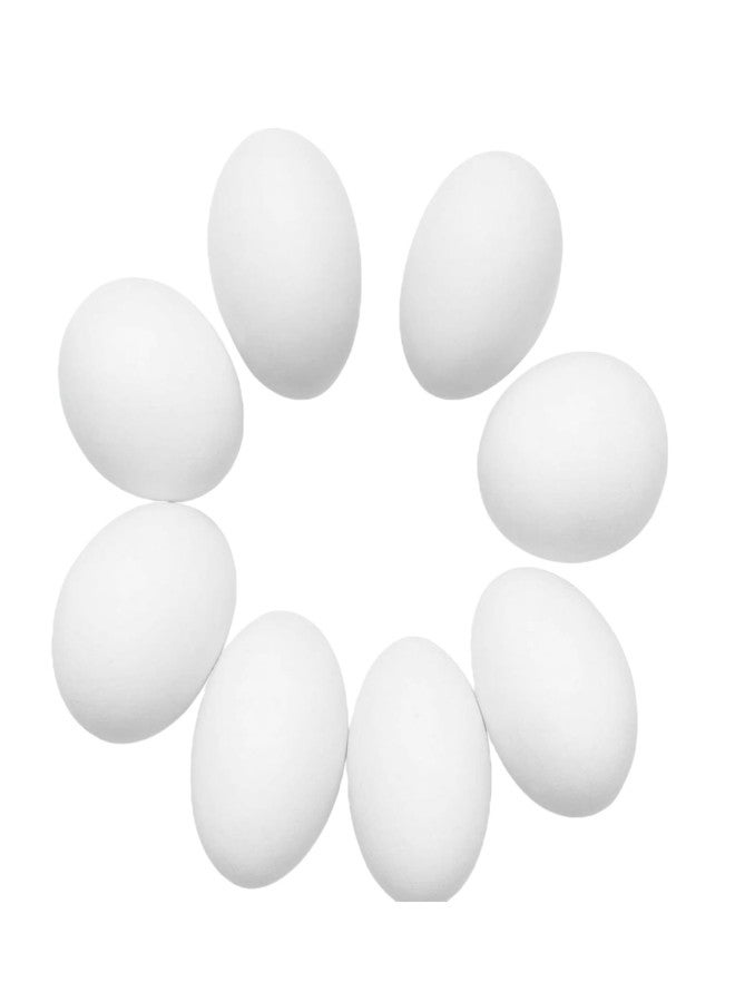 مجموعة وينتوين آب المكونة من 10 بيضات بلاستيكية بيضاء مزيفة، مثالية لتزيين عيد الفصح، والرسم، وصنع زينة بيض واقعية للحفلات والديكور المنزلي. - Image 1